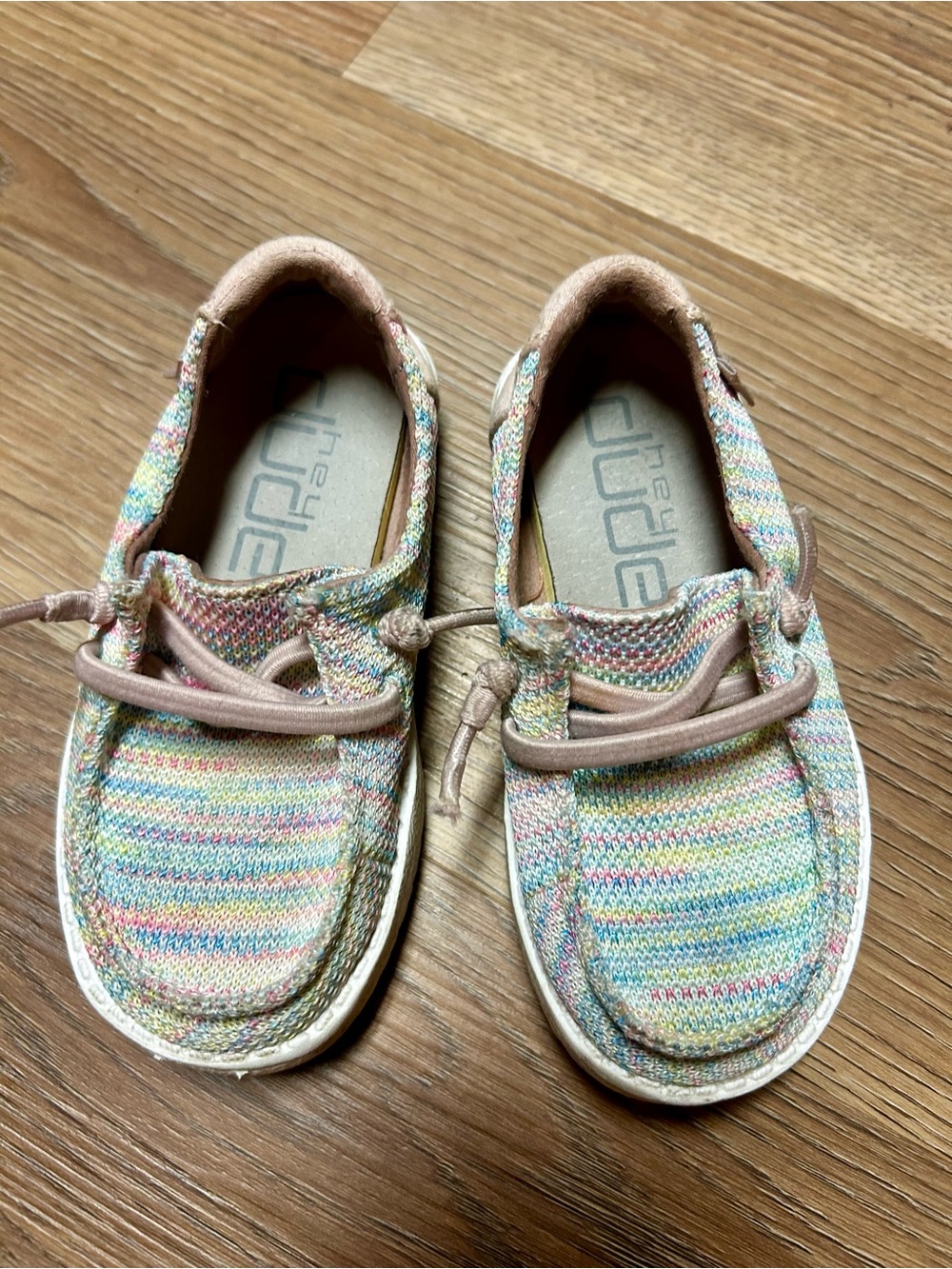 Hey Dude Kids Multicolor Pastel Knit Sneakers